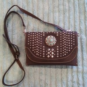 American Bling cross body purse